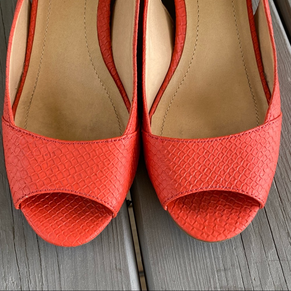 Bcbgeneration Orange Wedge Heels - image 6